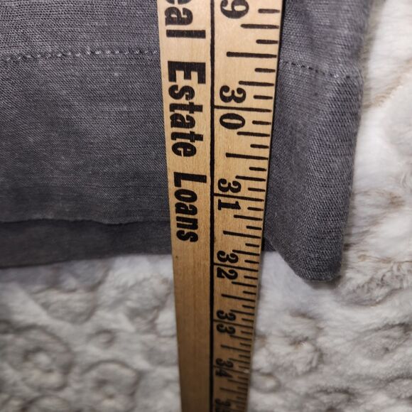 J. Jill Grey Linen Blend Cropped Wide Leg Pants Size 10 Lagenlook - Picture 4 of 11